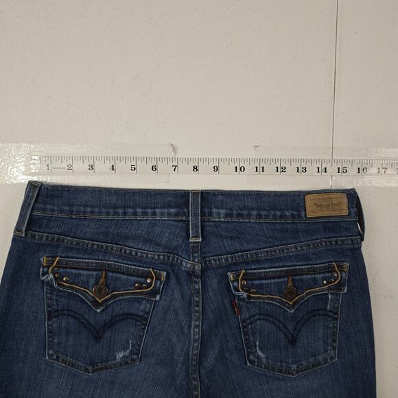 Levi's 515 boot cut jeans blue denim womens 8 M 5039 - Picture 5 of 12